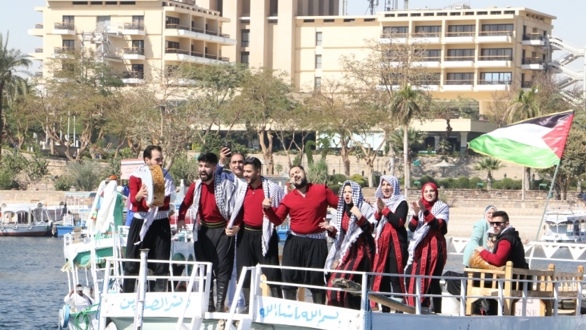 الفرقه الفلسطينية تشارك في مهرجان أسوان الدولي