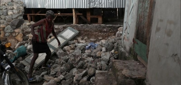 المباني المتضررة من الانفجار في هايتي