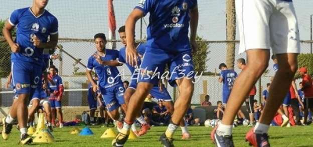 عمر مبارك أثناء التدريب