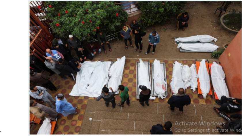 جثث شهداء في قطاع غزة