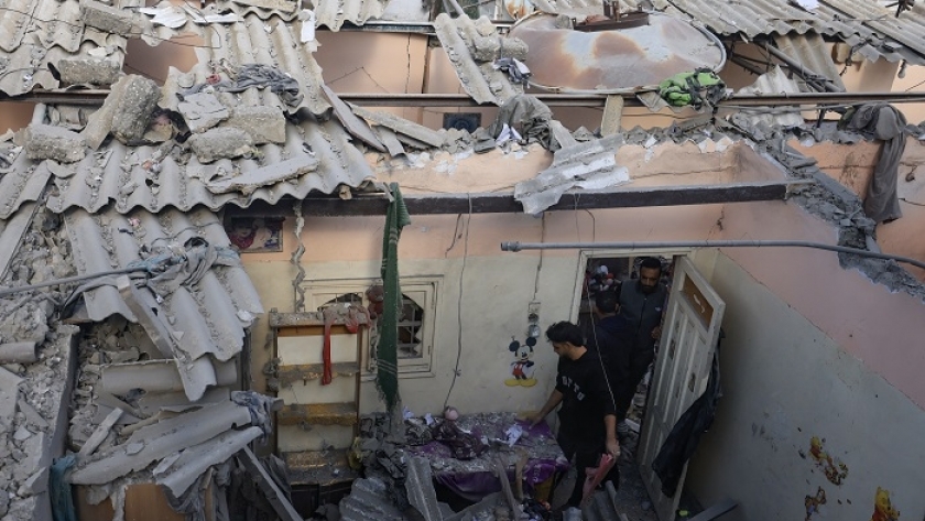 آثار قصف الاحتلال الإسرائيلي على قطاع غزة