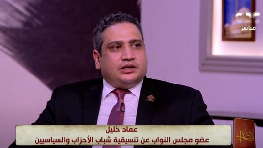 عماد خليل، عضو مجلس النواب عن تنسيقية شباب الأحزاب والسياسيين