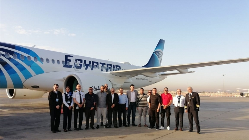 مصر للطيران تتسلم ثالث طائراتها من طراز 300-A220