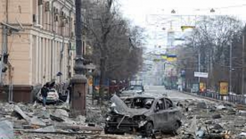 قصف العاصمة الأوكرانية كييف خلال الأسبوع الماضي