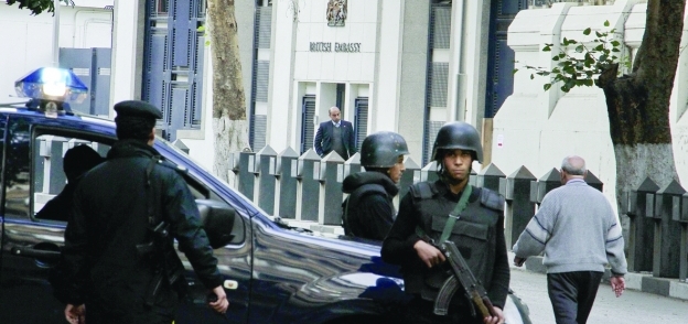 إجراءات أمنية مشددة بمحيط السفارة البريطانية «صورة أرشيفية»