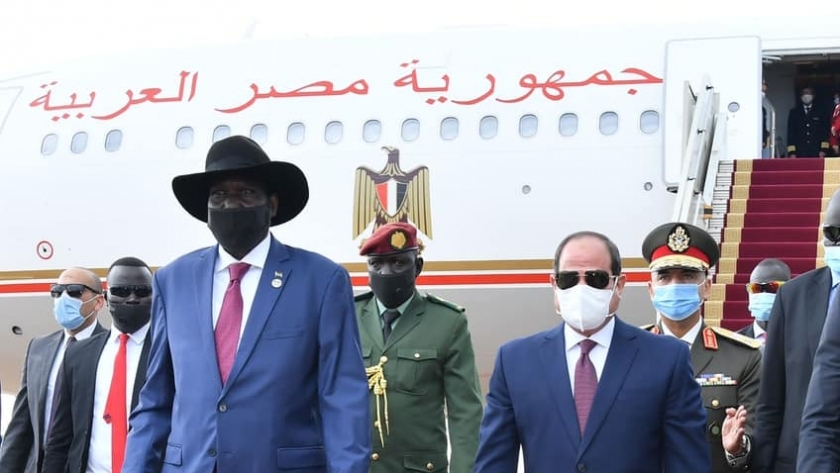 الرئيس السيسي خلال زيارته لجنوب السودان