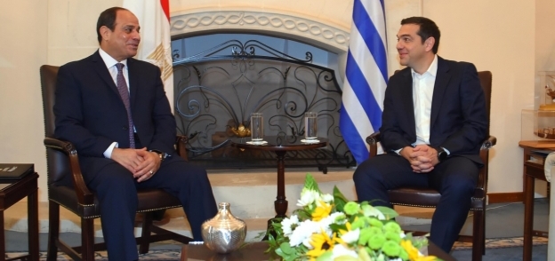 السيسى خلال لقاء سابق مع رئيس وزراء اليونان