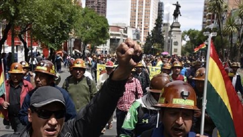 مظاهرات مؤيدة للرئيس البوليفي المستقيل إيفو موراليس