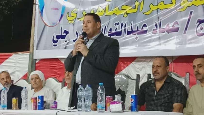 عماد الدرجلى أحد مرشحي حزب مستقبل وطن عن دائرة البدرشين والعياط