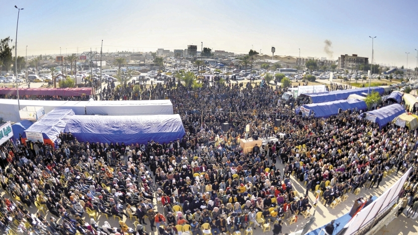 طلاب العراق فى مظاهرة مليونية وسط العاصمة بغداد