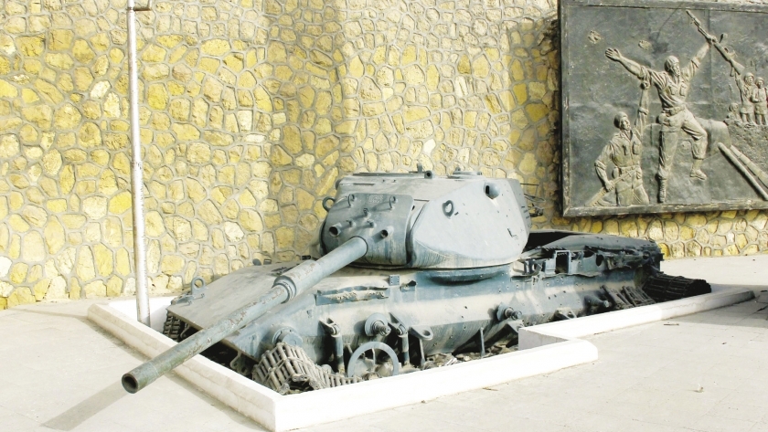 إحدى الدبابات الإسرائيلية بمتحف الإسماعيلية