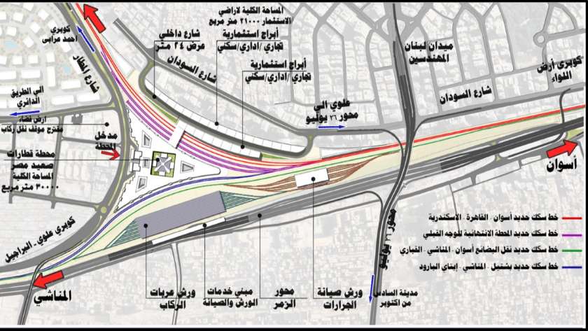 خريطة محطة قطارات بشتيل