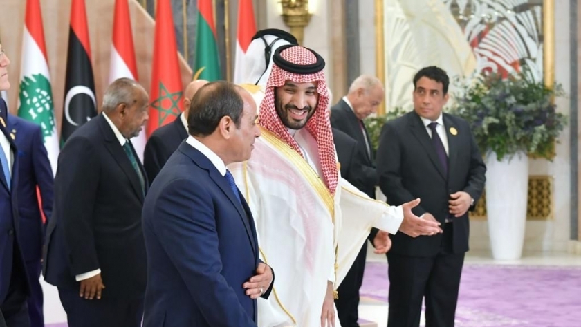 الرئيس السيسي مع ولي العهد السعودي