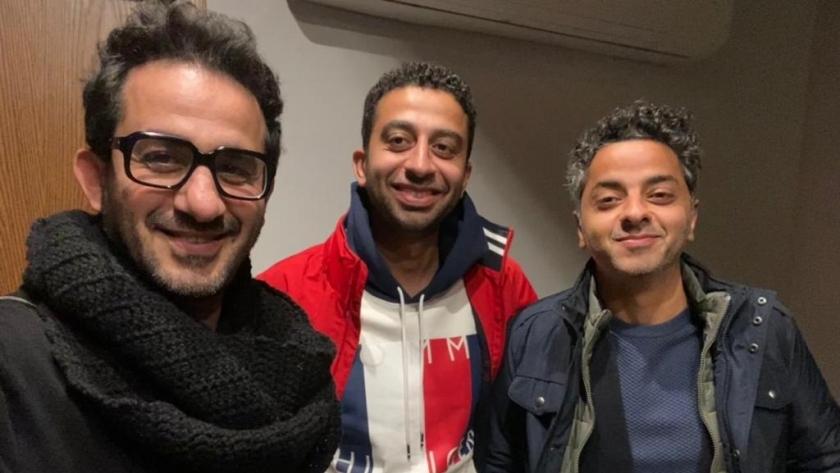 هيثم دبور مع محمد شاكر خضير وأحمد حلمي