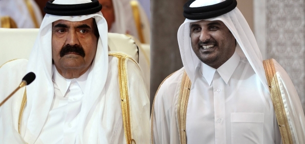 أمير قطر ووالده