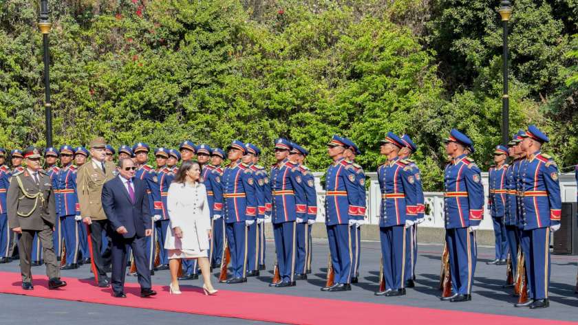 الرئيس السيسي يستقبل رئيسة المجر
