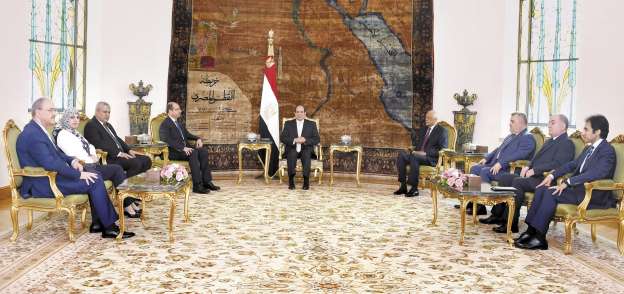 الرئيس خلال اجتماعه مع رئيس مجلس النواب العراقى