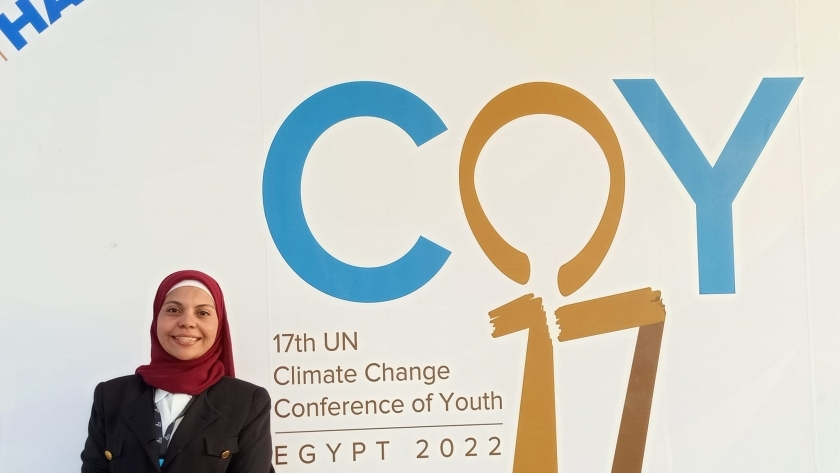 نغم محمود إحدى مؤسسي مبادرة «المناخ قضيتنا»