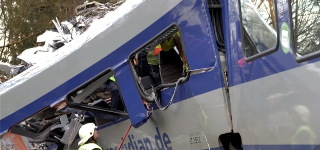 حادث تصادم قطارين في ألمانيا