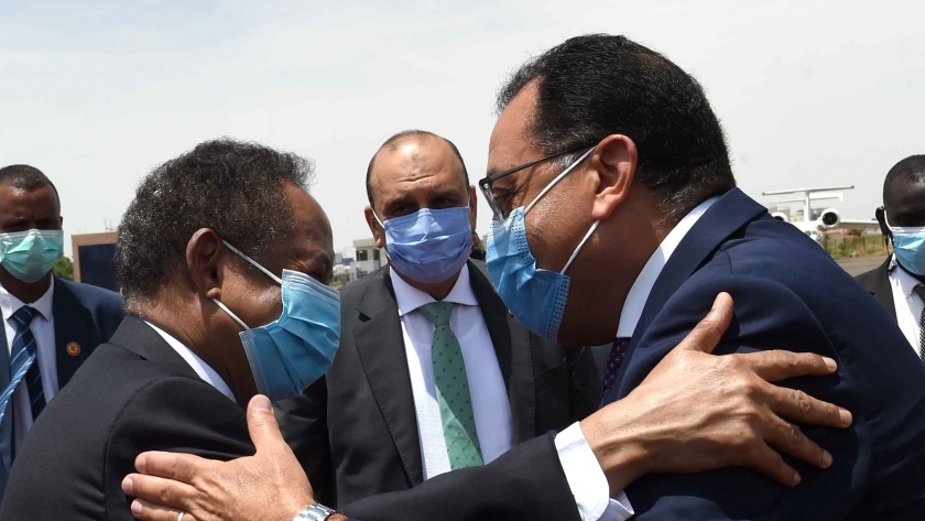 رئيس الوزراء المصري والسوداني