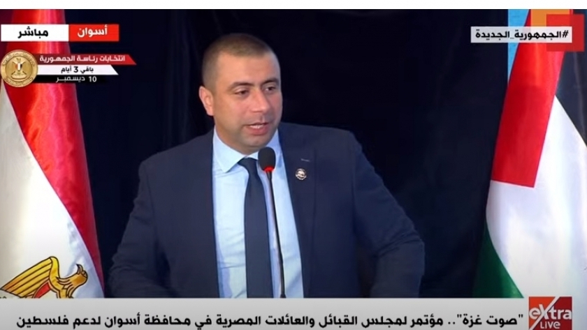 النائب أحمد بهاء رئيس الهيئة البرلمانية لحزب حماة الوطن