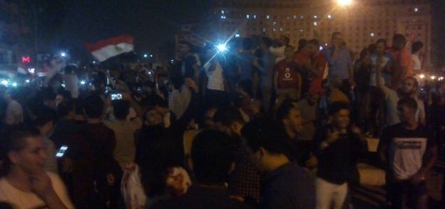 احتفالات الجماهير في ميدان التحرير