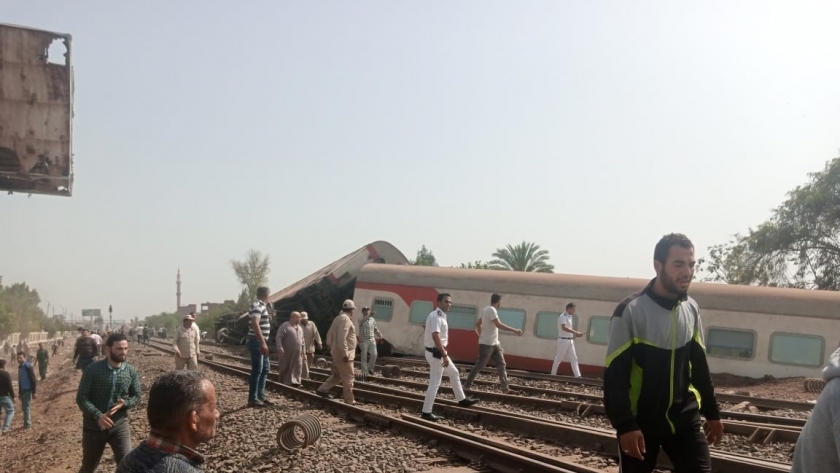 حادث قطار بنها بمحافظة القليوبية