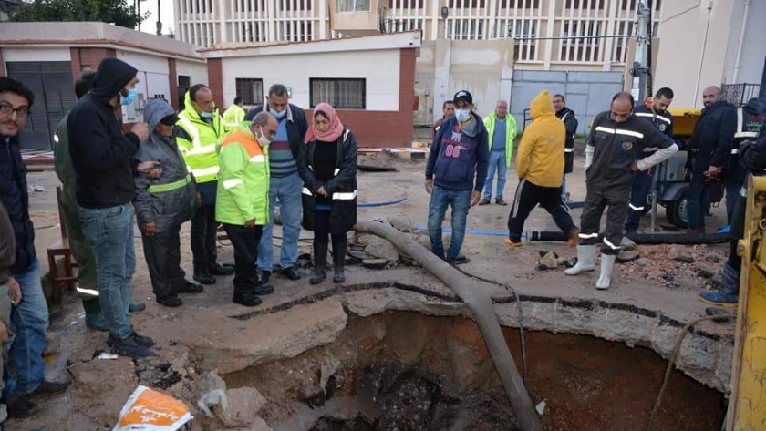 متابعة انقطاع مياه الشرب في الإسكندرية