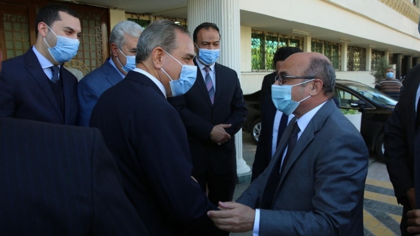 وزير العدل يصل لافتتاح مقر توثيق ضواحي كفر الشيخ 