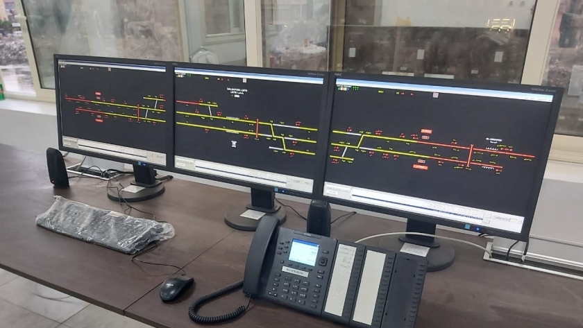 وزير النقل يعلن دخول برج إشارات بلصفورة الخدمة بطول 8 كم