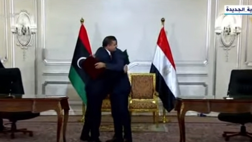 رئيسا مجلسي الوزراء المصري والليبي