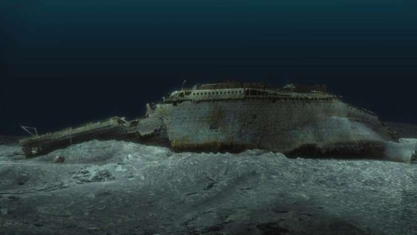 موقع سفينة تيتانيك الغارقة