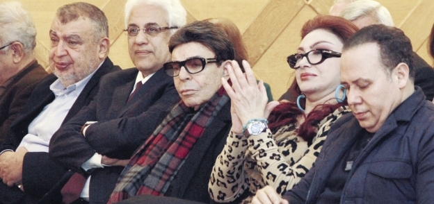 محمد عبدالقدوس وحسام بدراوى وسمير صبرى ونبيلة عبيد خلال الحفل