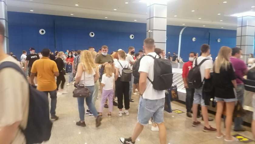 السائحين الروس في مطار الغردقة