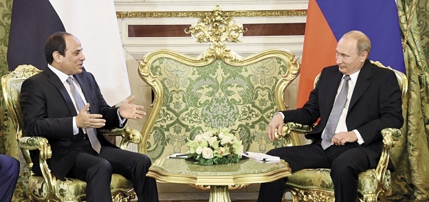 الرئيس عبد الفتاح السيسي والرئيس الروسي فلاديمير بوتين