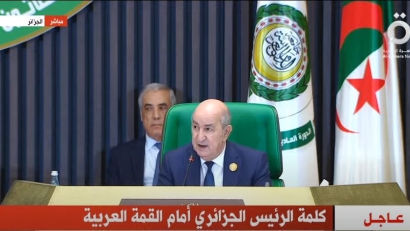 الرئيس الجزائري يتحدث أمام القمة العربية