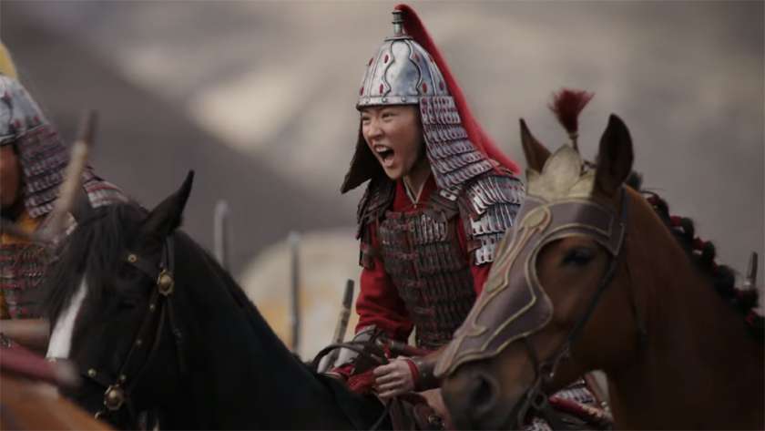 مشهد من "Mulan"