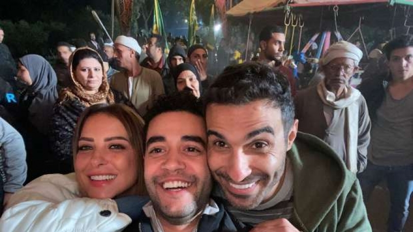 أحمد فهمي وخالد أنور وريم مصطفى في مسلسل سره الباتع