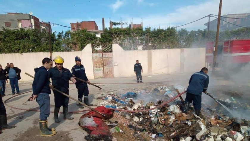 السيطرة على حريق بمخزن كرتون غرب الإسكندرية