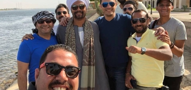محمد علي مع صناع مسلسل "طايع"