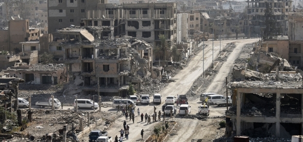 آثار الدمار على مبانى مدينة الرقة بعد طرد «داعش» منها