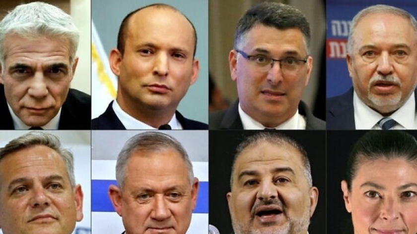قادة الأحزاب في الائتلاف الحكومي الإسرائيلي