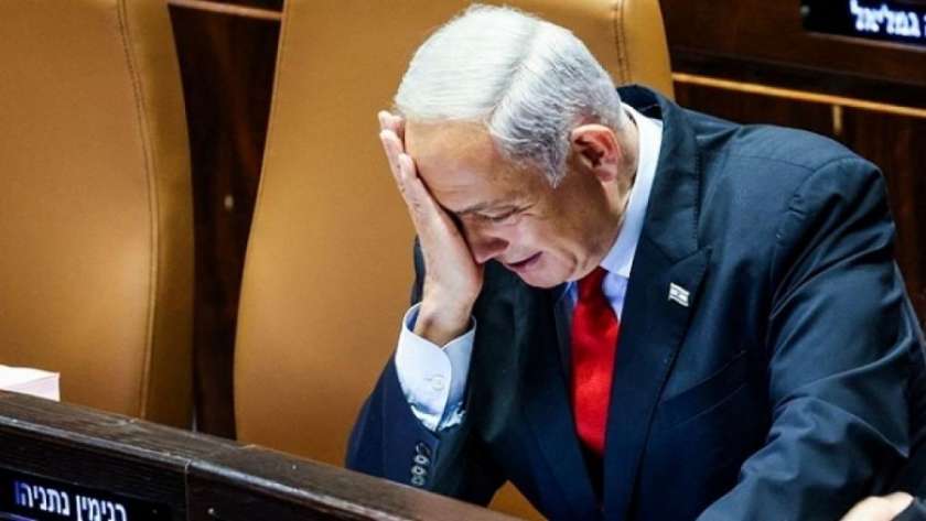 بكاء رئيس الوزراء الإسرائيلي بنيامين نتنياهو