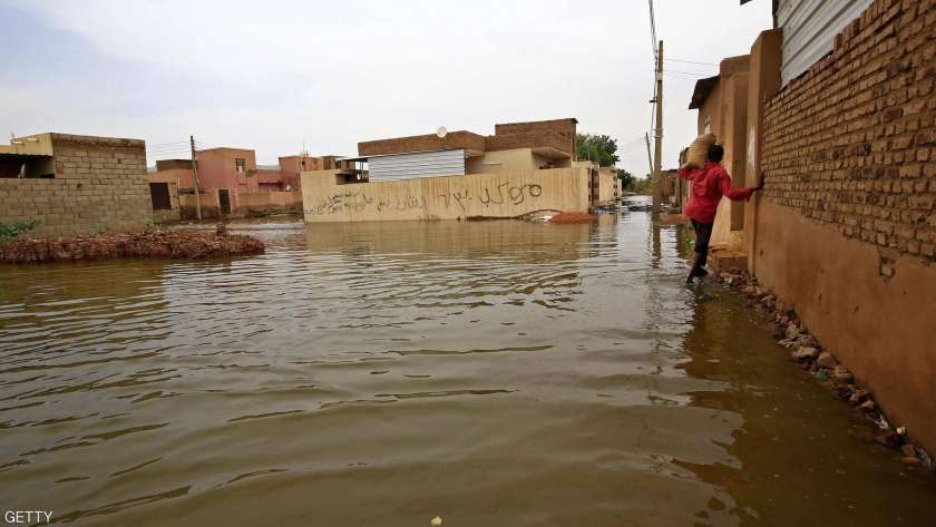 صورة من فيضانات السودان