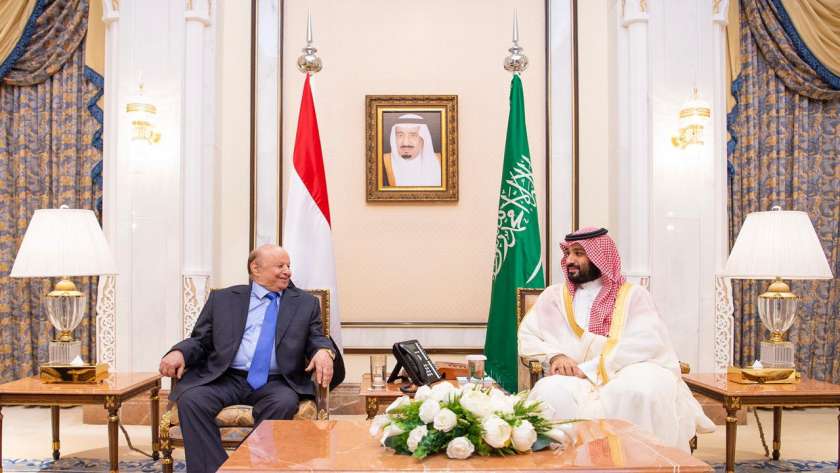 الأمير محمد بن سلمان مع الرئيس اليمني