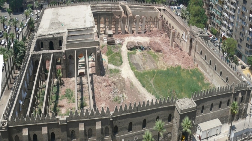 أعمال ترميم مسجد الظاهر بيبرس