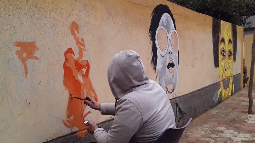 الجرافيتي بقرية زنارة