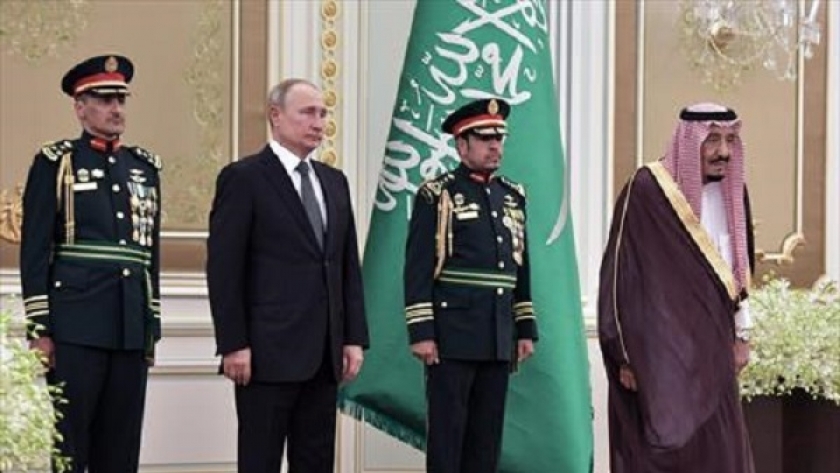 جانب من زيارة بوتين للسعودية