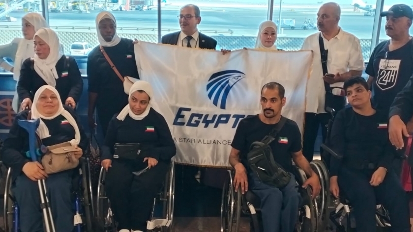 مصر للطيران تستقبل الوفود المشاركة