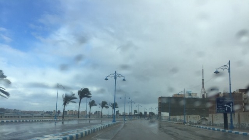 أمطار فى مدينة مرسى مطروح